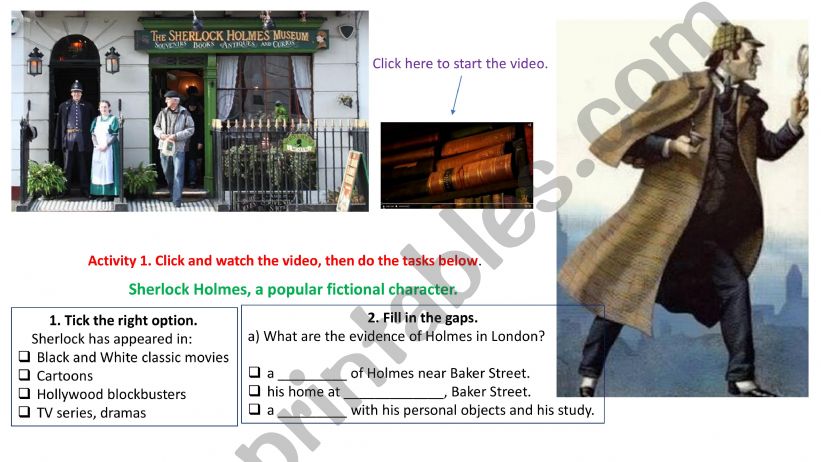 Sherlock Holmes� Museum powerpoint