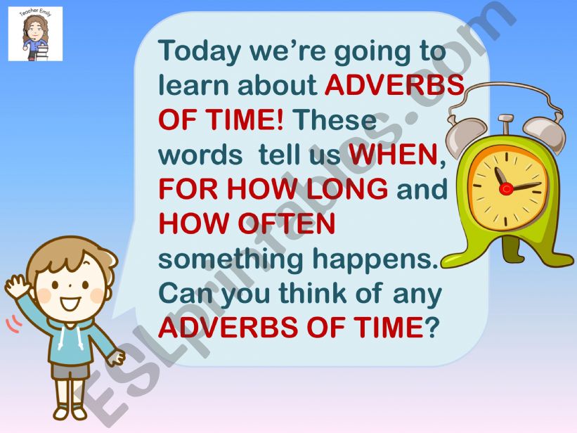Adverbs of Time powerpoint