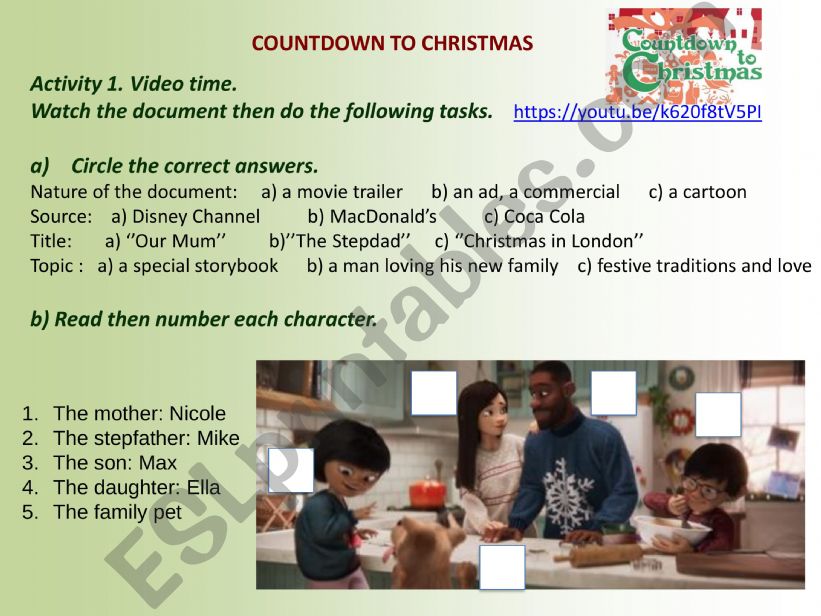 COUNTDOWN TO CHRISTMAS powerpoint