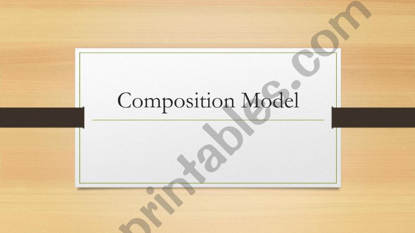 Routine Composition Model powerpoint