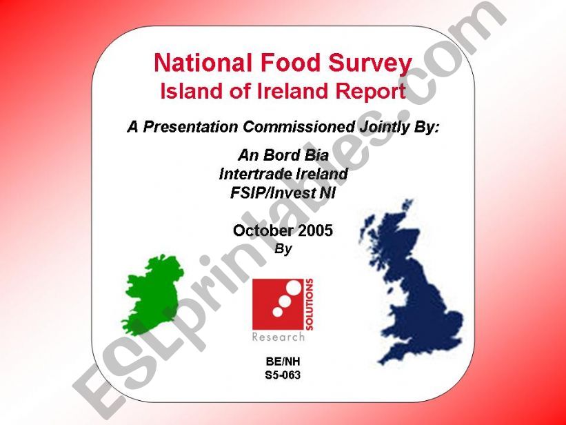 National Food Survey Island of Ireland Report