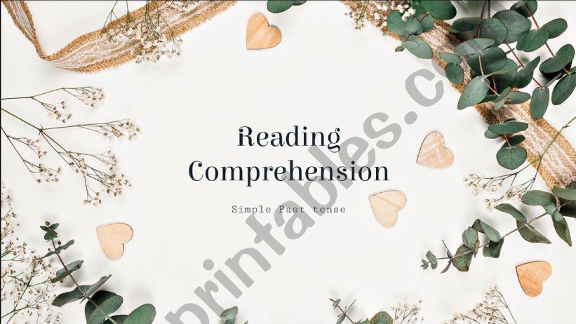 Reading Comprehension Dialogues and Simple Past
