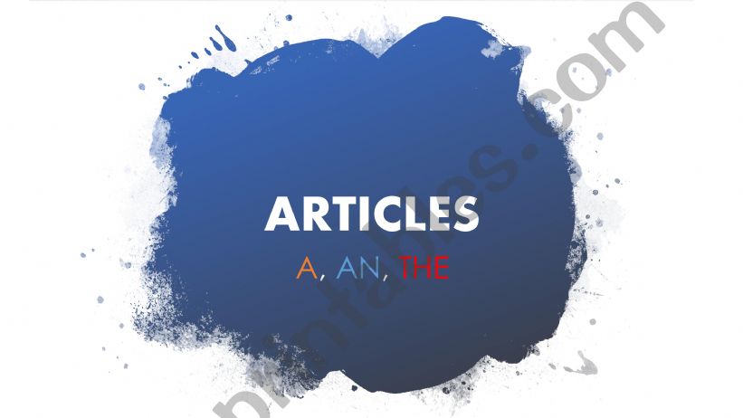 Articles a,an,the powerpoint