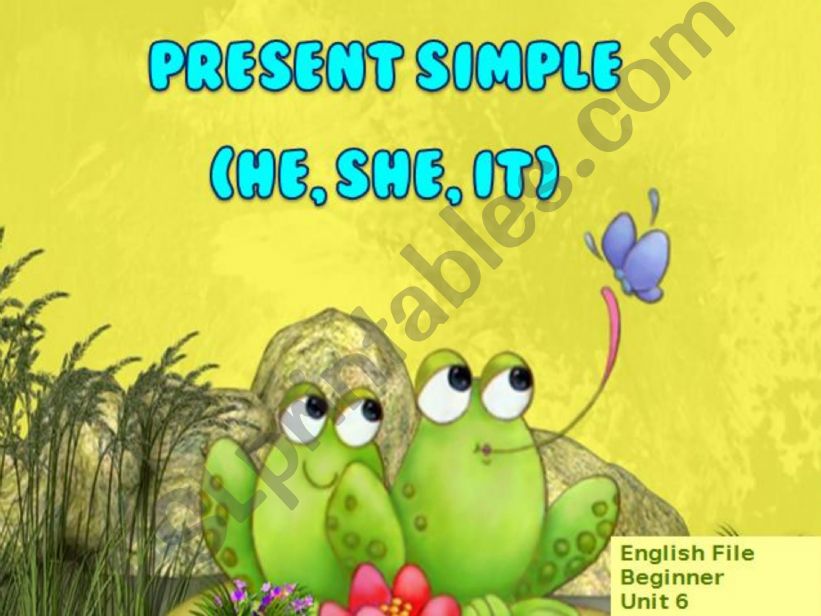 Present Simple (she, he, it) powerpoint