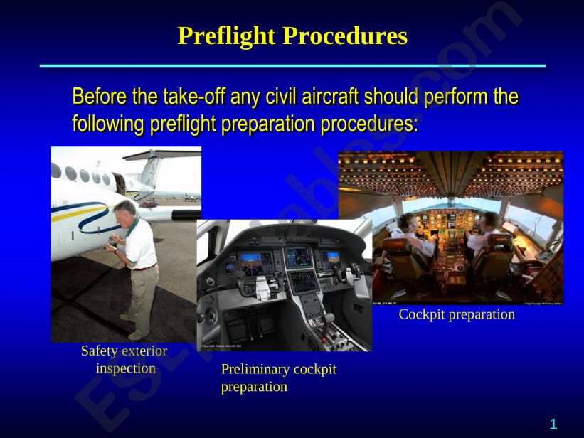 Pre-flight Procedures powerpoint