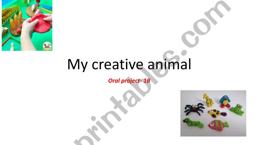 Play dough animal powerpoint