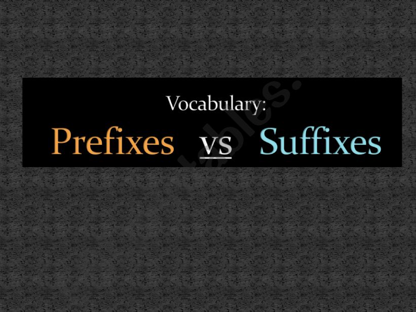 prefix vs suffix powerpoint
