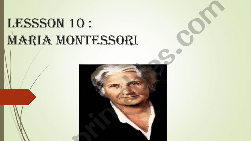 maria montessori powerpoint