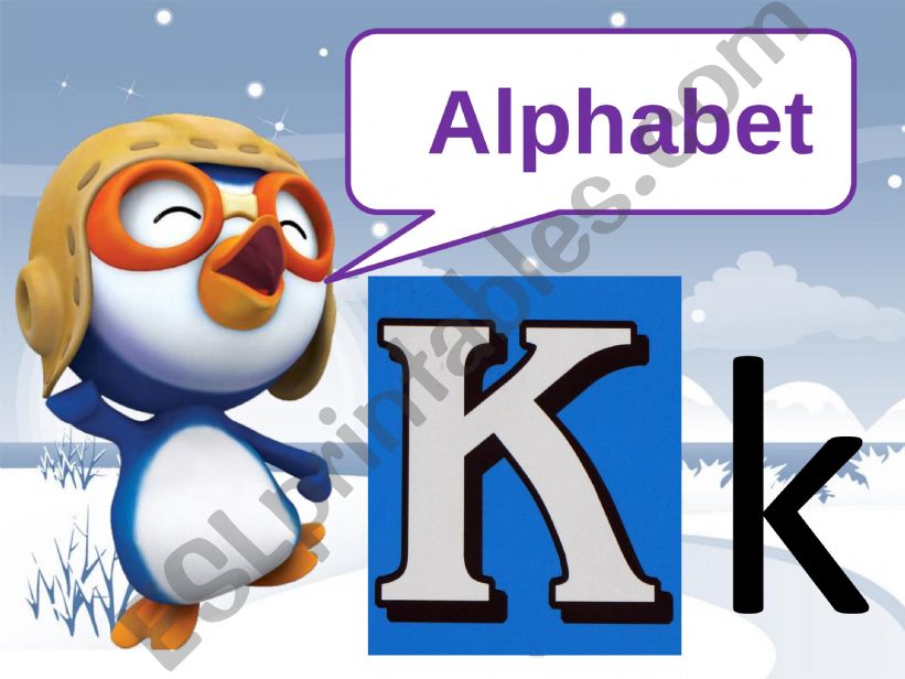 The letter k powerpoint