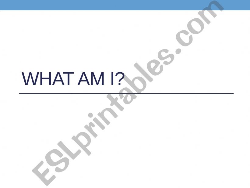 Who am I - Animals powerpoint