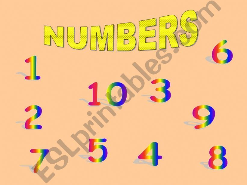 Numbers  (1 of 2) powerpoint