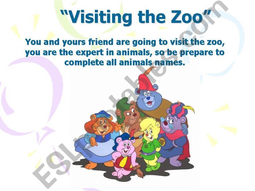 Visiting the Zoo powerpoint