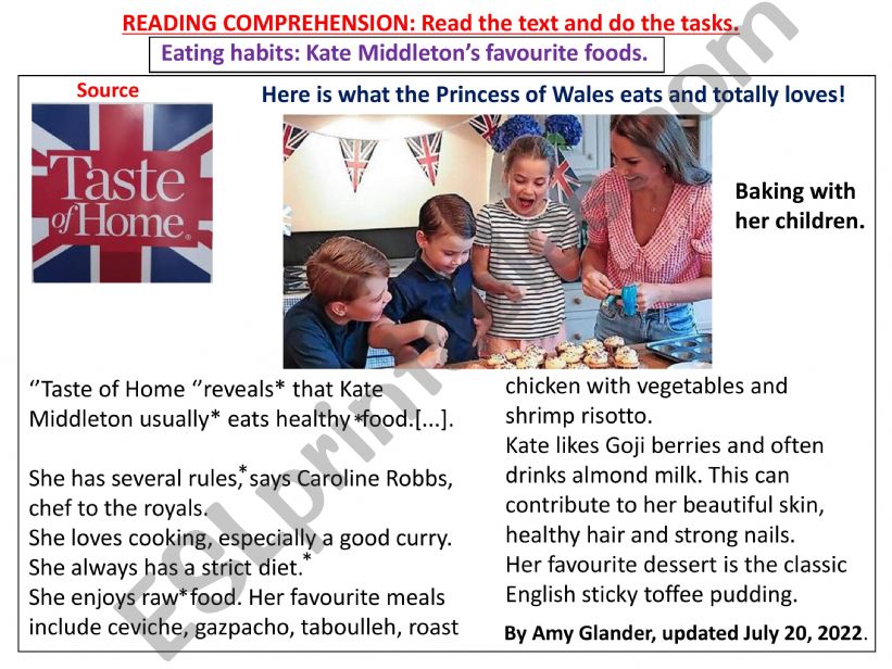 Kate Middleton�s favourite foods