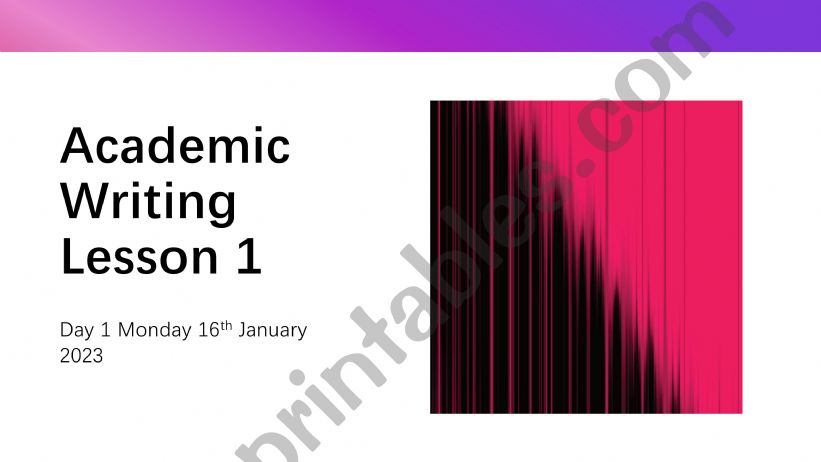 Academic Writing powerpoint