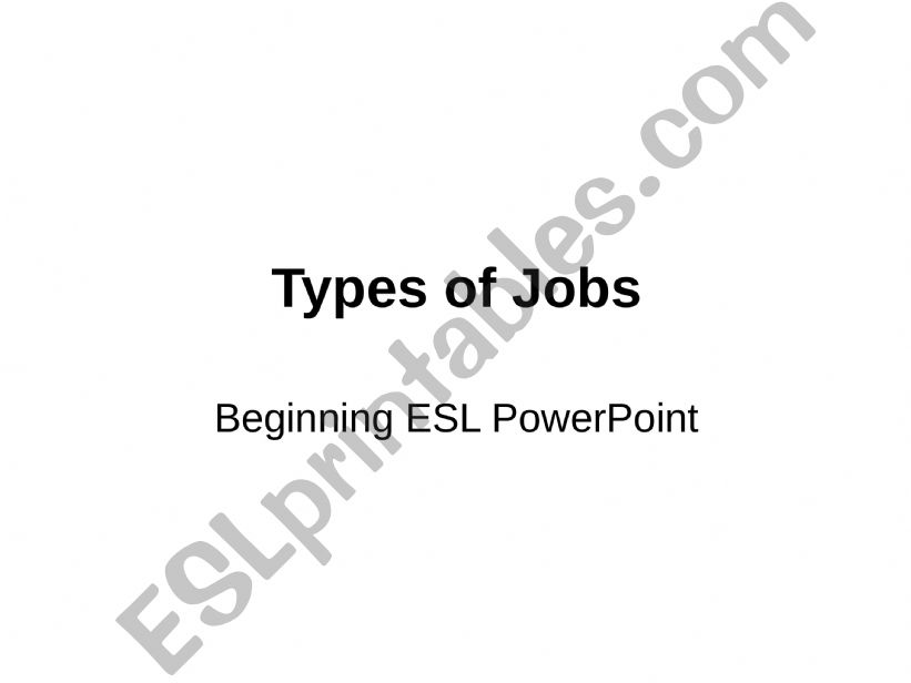 what is the job? powerpoint