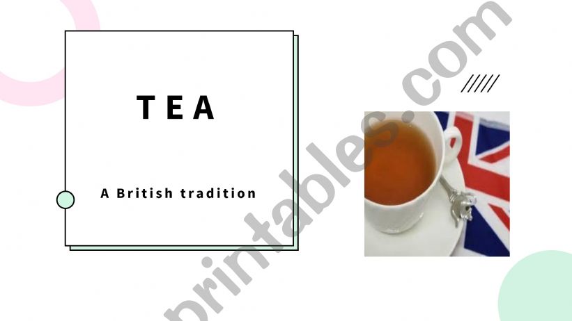 TEA - A British Tradition powerpoint