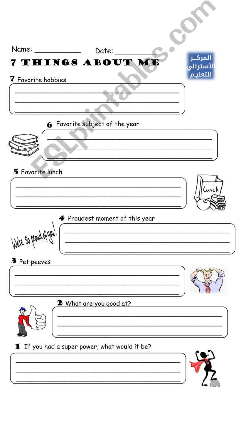 Autobiography Writing Template 