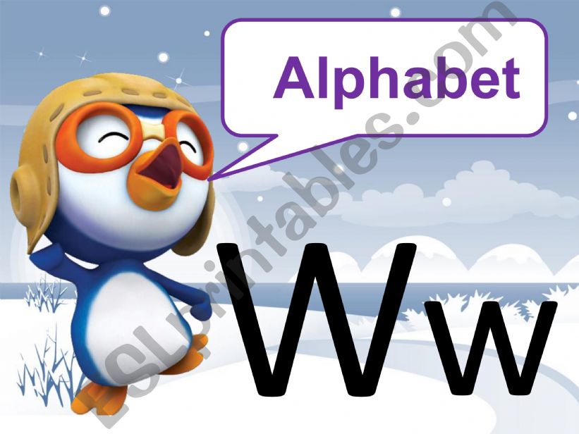 Alphabet W powerpoint