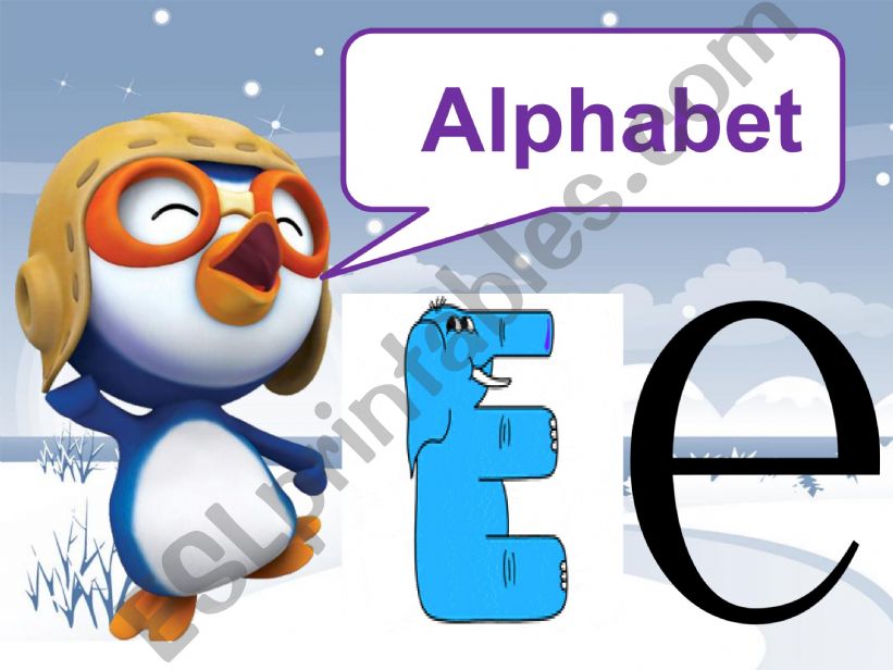 Learn the letter e powerpoint