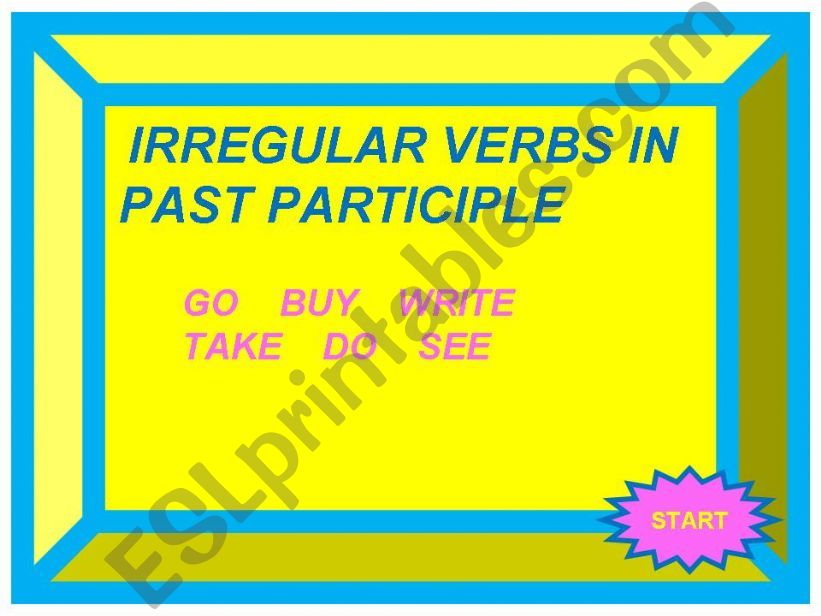 IRREGULAR VERBS ON THE BIG  WHEEL(past  participle)