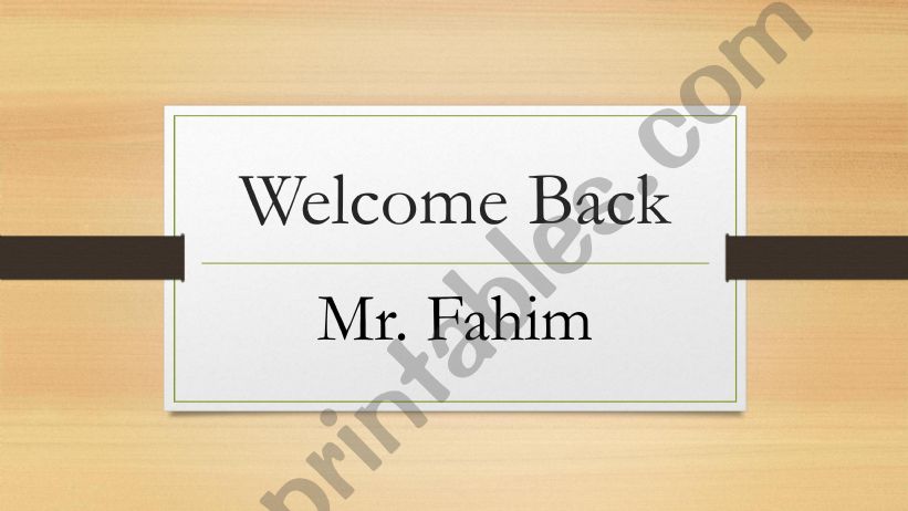 Class Expectations powerpoint