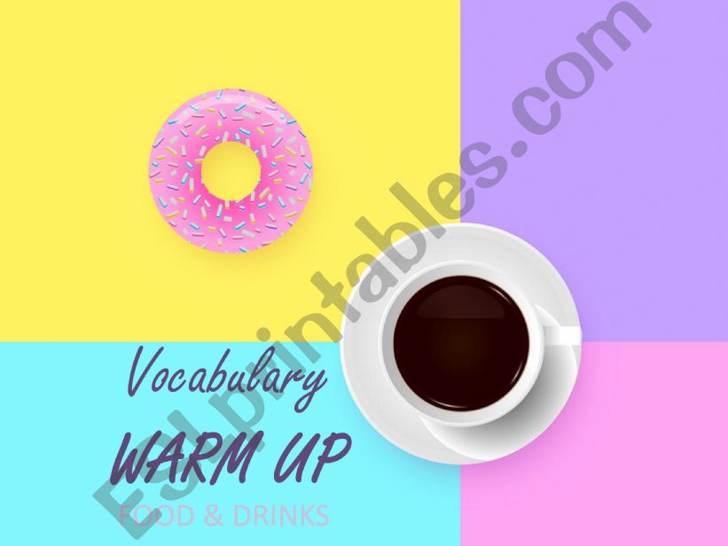 FOOD vocabulary warm-up  powerpoint