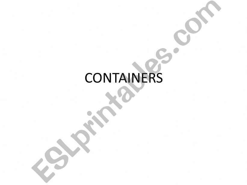 CONTAINERS powerpoint