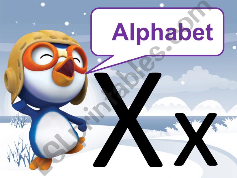 alphabet letter x powerpoint
