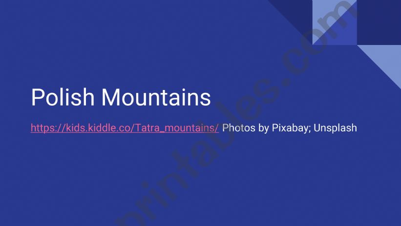 Polish Mountains powerpoint