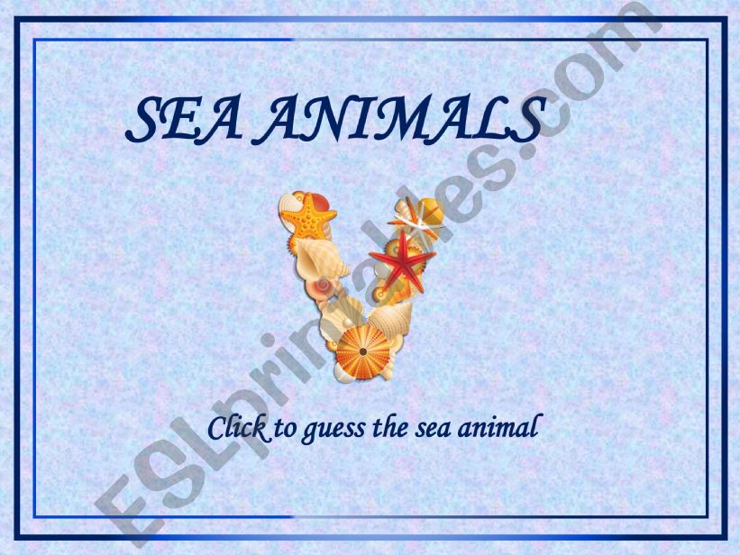 Sea Animals powerpoint