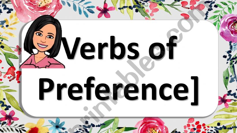 Verbs of preference powerpoint