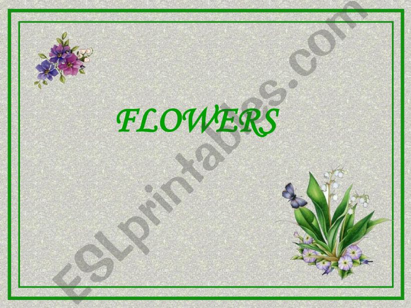 Flowers powerpoint