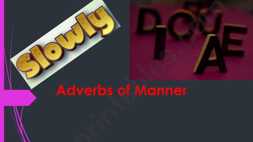 ADVERBS OF MANNER powerpoint