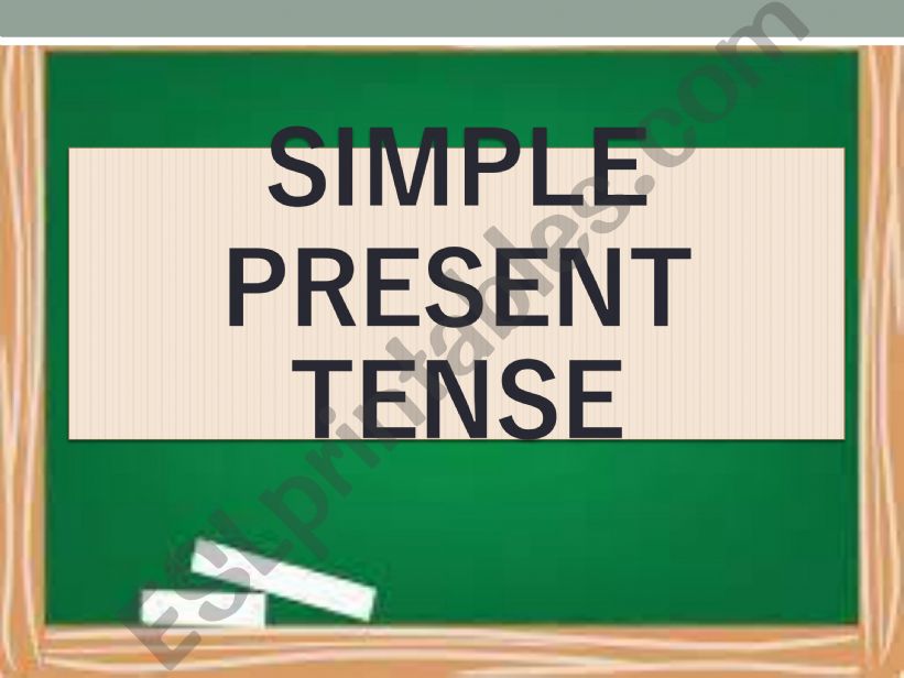 Simple Present Tense powerpoint