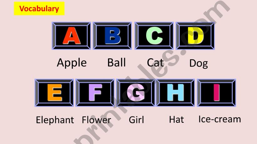 Alphabet powerpoint