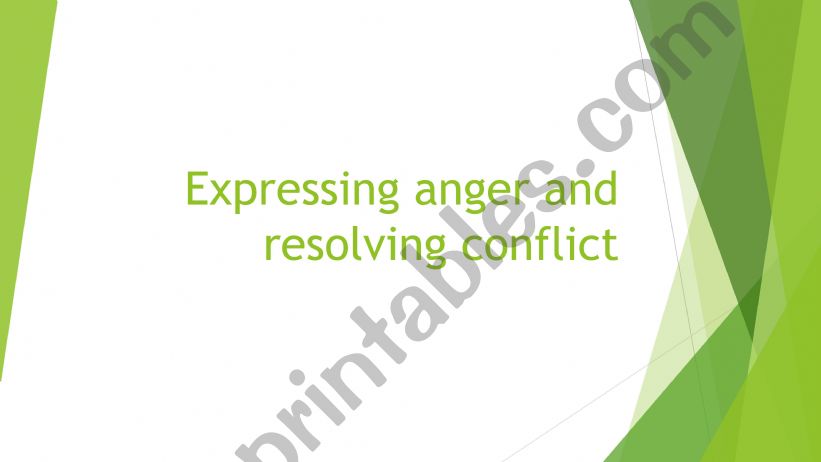 Expressing of anger powerpoint