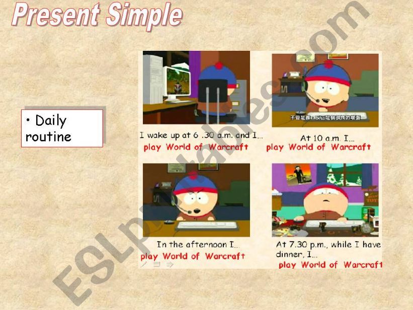 Present simple 1 powerpoint