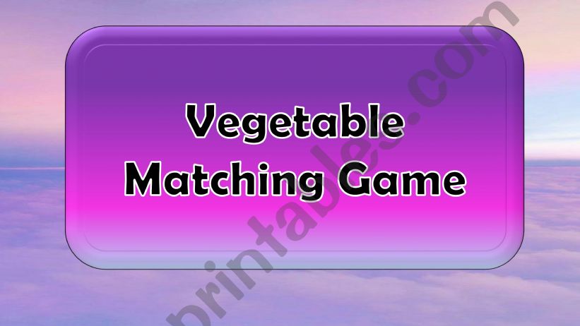 Matching Game powerpoint