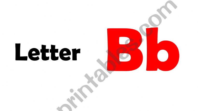 Letter B powerpoint