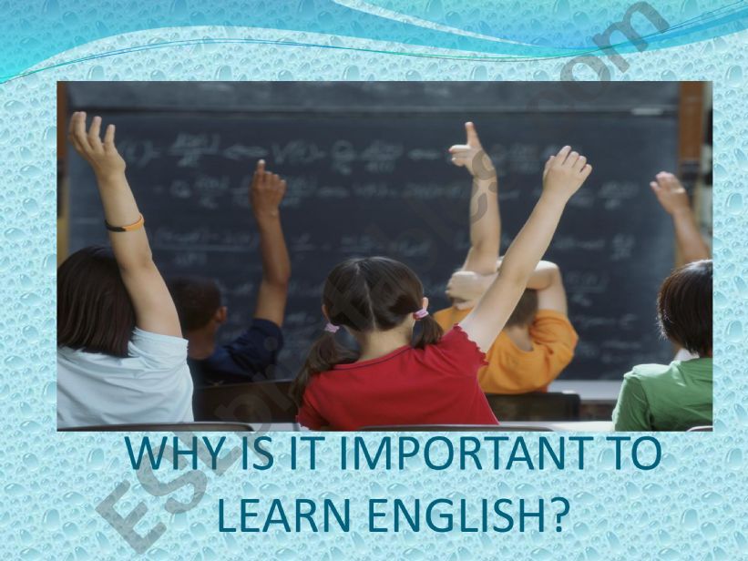 Importance of English powerpoint