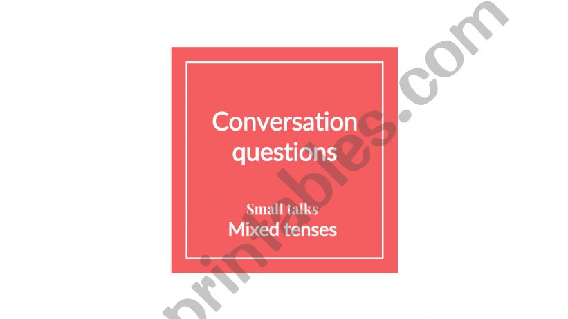 Small talks powerpoint