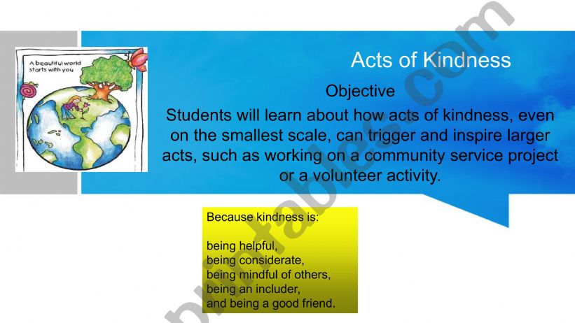 Act of Kindness powerpoint