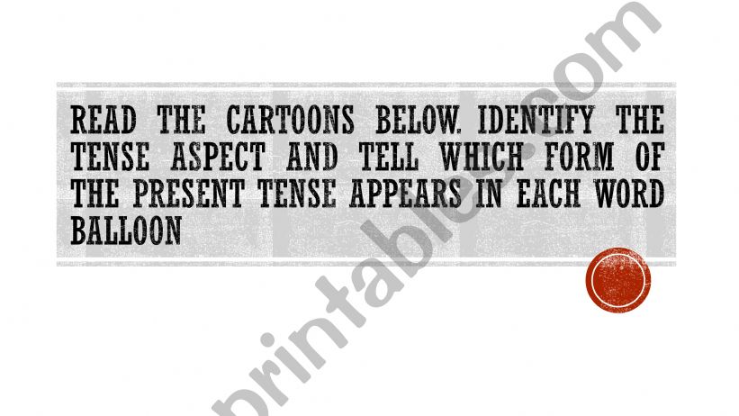 Present tenses powerpoint