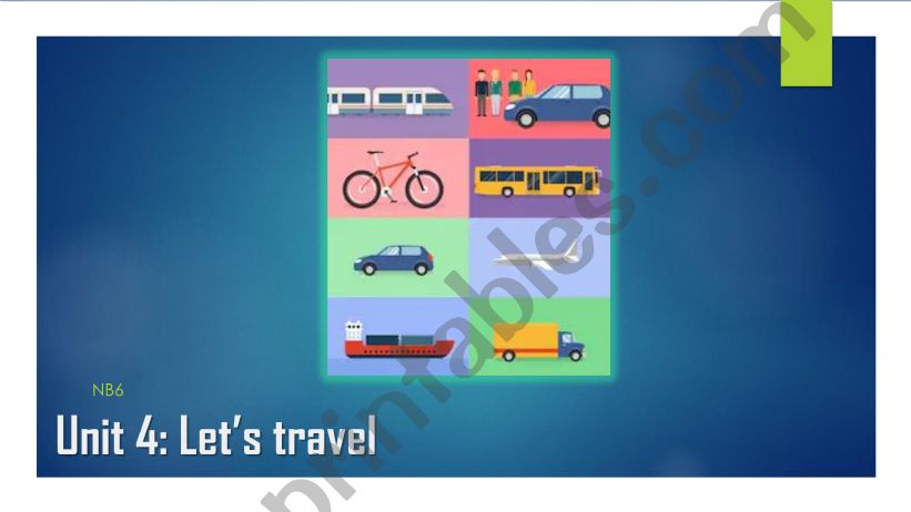 means of transport powerpoint