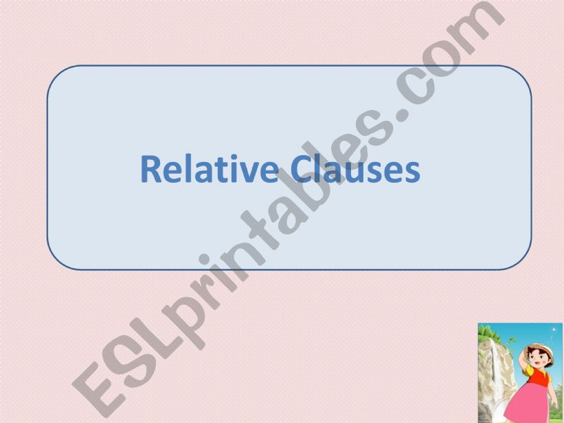 Relative Clauses  powerpoint