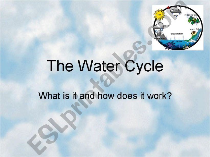 The Water Cycle powerpoint