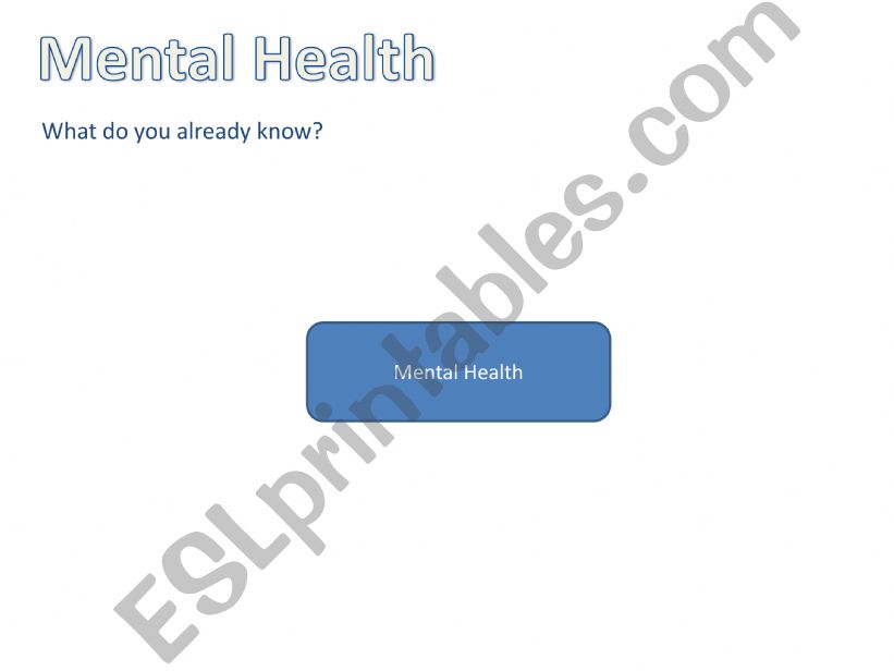 Mental health week powerpoint