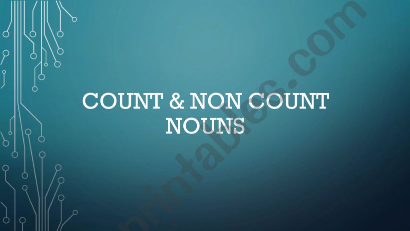 Count and Non-Count Nouns powerpoint