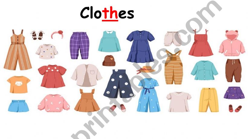 clothes vocabulary powerpoint