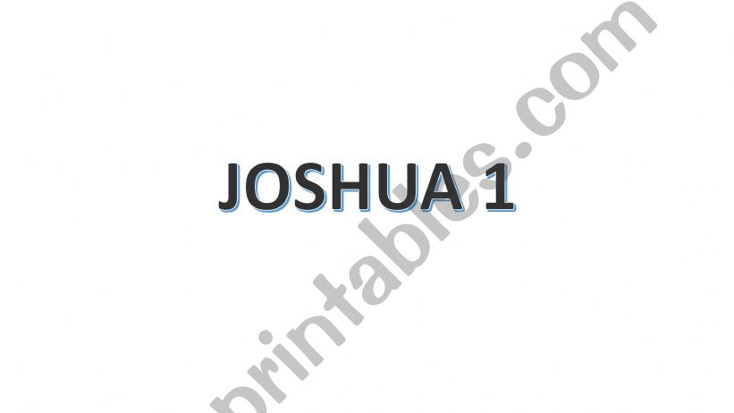 Joshua 1 Reviewer powerpoint